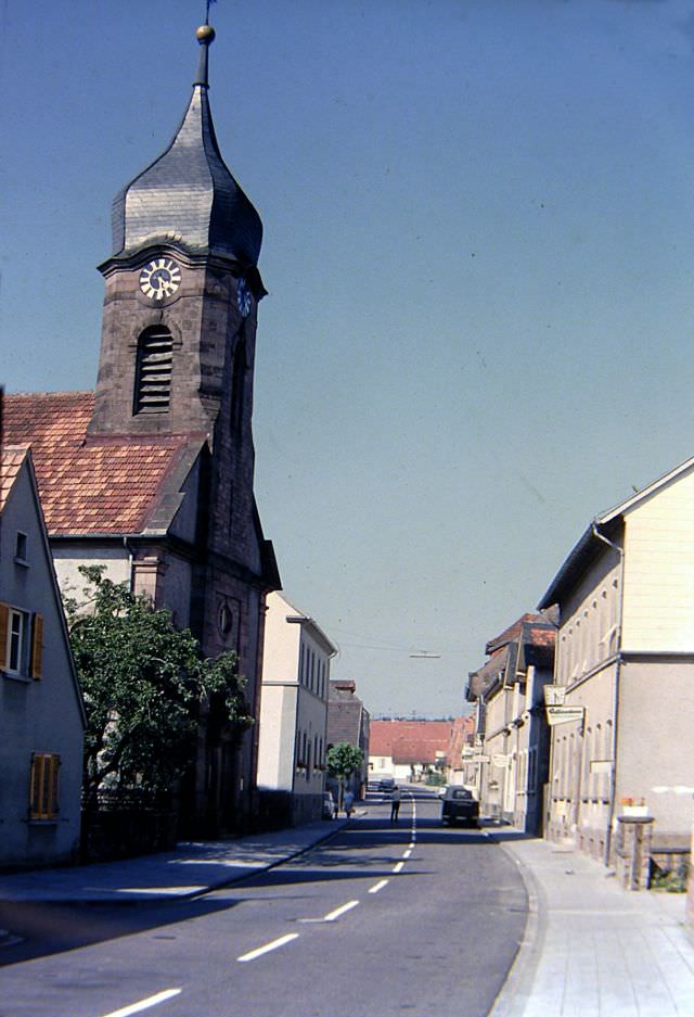 #13 Hauptstraße in Trippstadt, looking east, 1960s