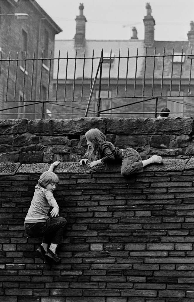 #4 Girls at play, Bradford terraces, 1972