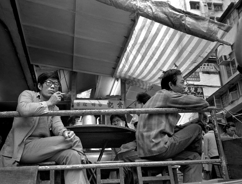 #38 Ladder Street tea shop. Hong Kong, 1986