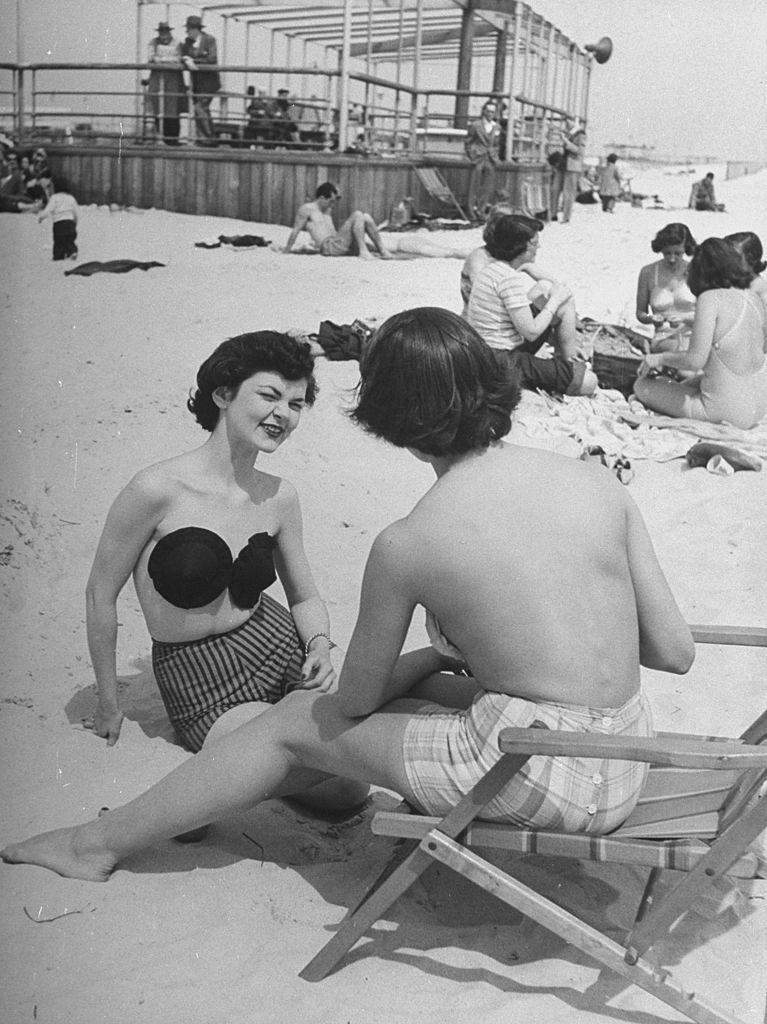 #3 These bras were stuck on with glue on the breasts.