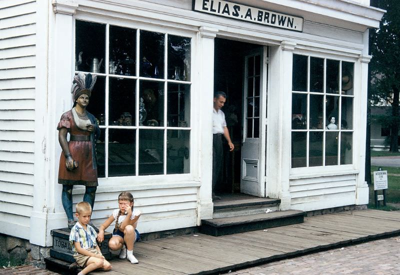 #25 Store and wooden Indian, Greenfield Village, Michigan. June 1955