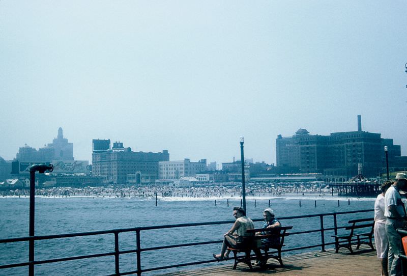 #30 Atlantic City boardwalk and beach, New Jersey. July 1959
