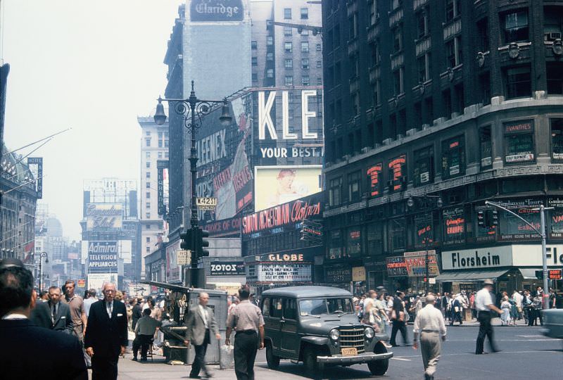 #46 Times Square, well before the cleanup, New York. November 1959