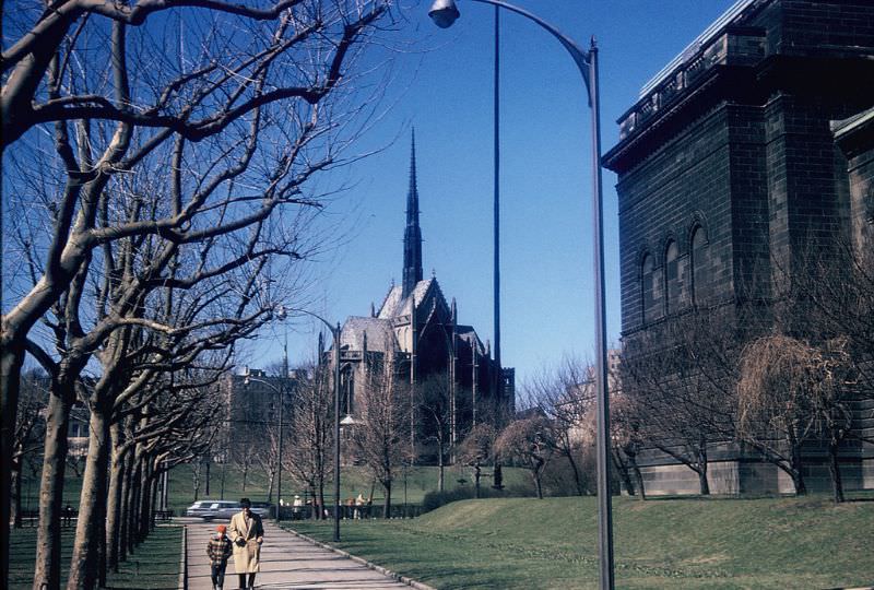 #56 Carnegie Museum and church, Pittsburgh, Pennsylvania. March 1959