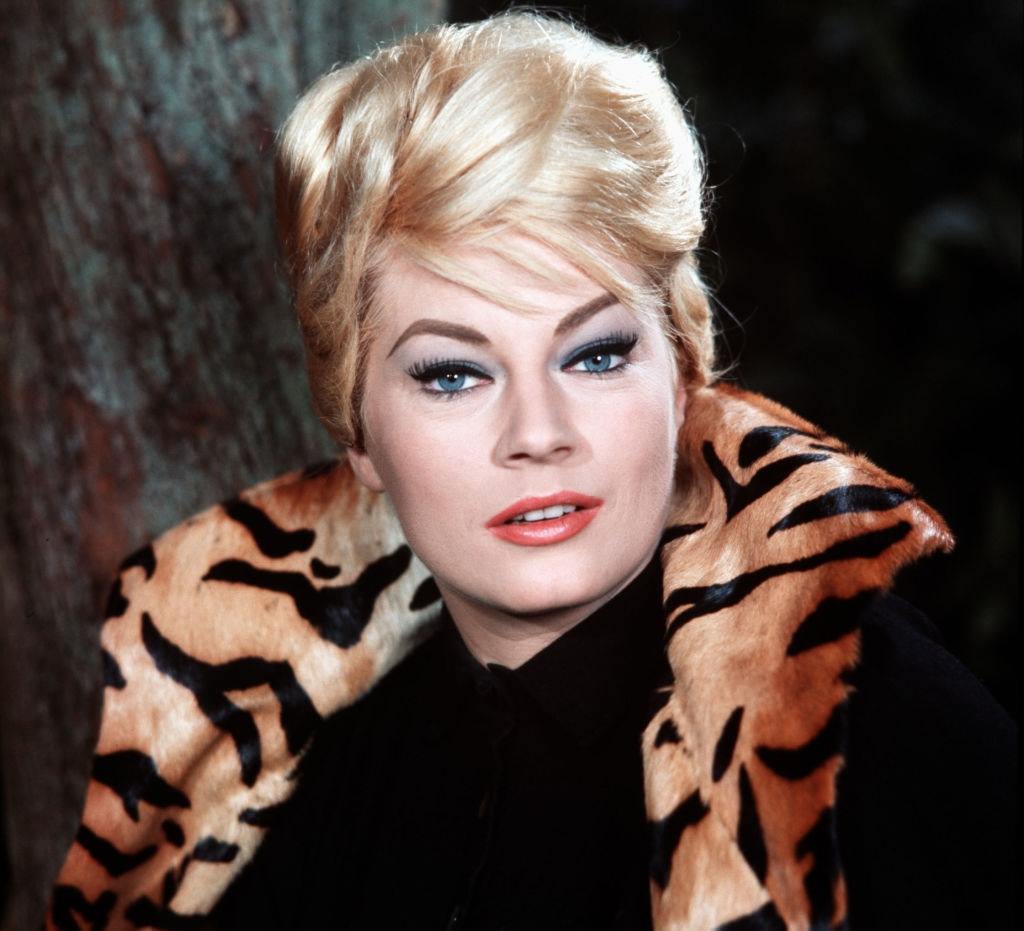 #24 A closed portrait of Swedish actress Anita Ekberg, 1951.