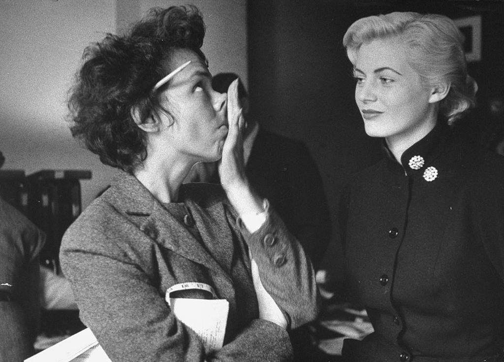 #17 Anita Ekberg with Eileen Ford, 1951.