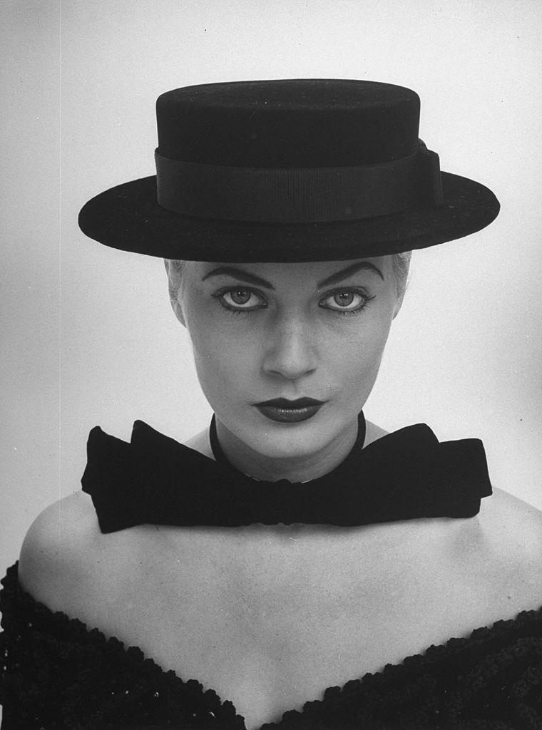 #19 Anita Ekberg wearing a sailor hat, 1951.