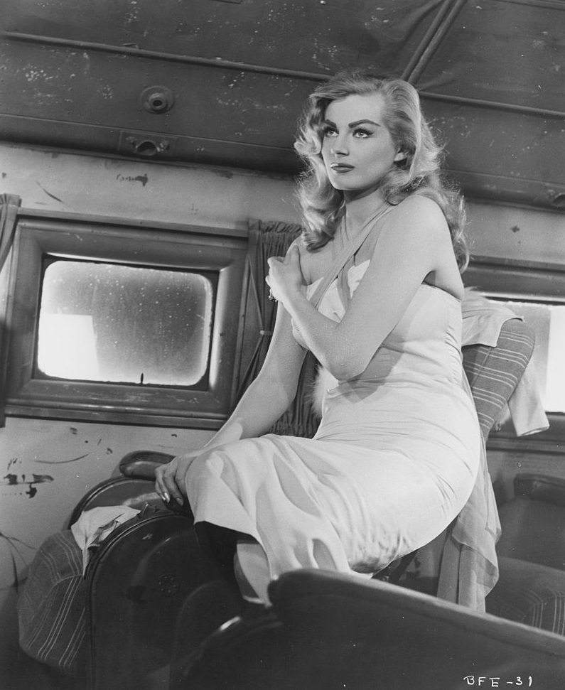 #10 Anita Ekberg in a Scene From the Film Back from Eternity, 1956.