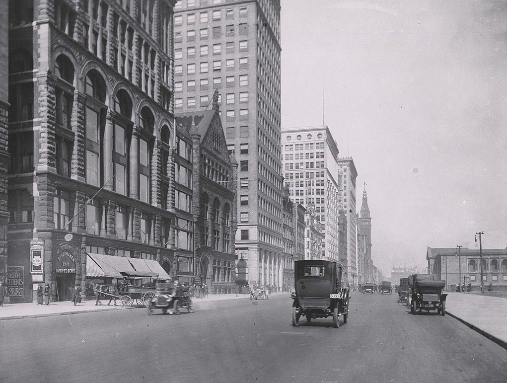 #37 View of Michigan Avenue, Chicago, Illinois, 1911.