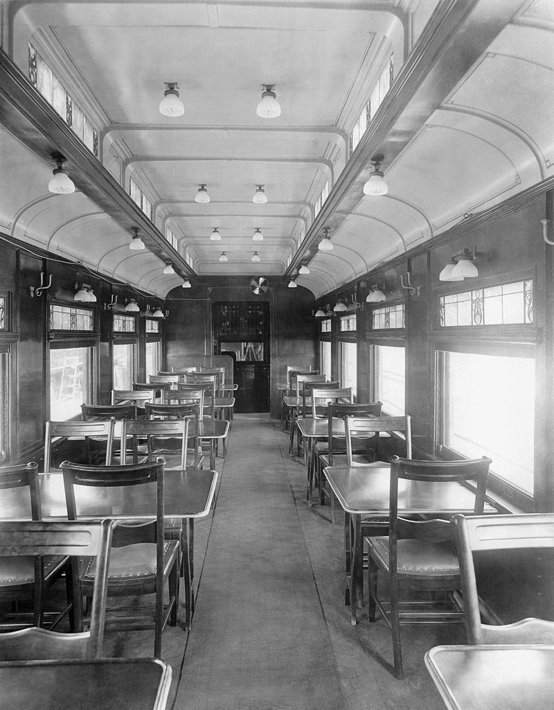 #53 Interior of a Pullman Car. Chicago, September 12, 1913.