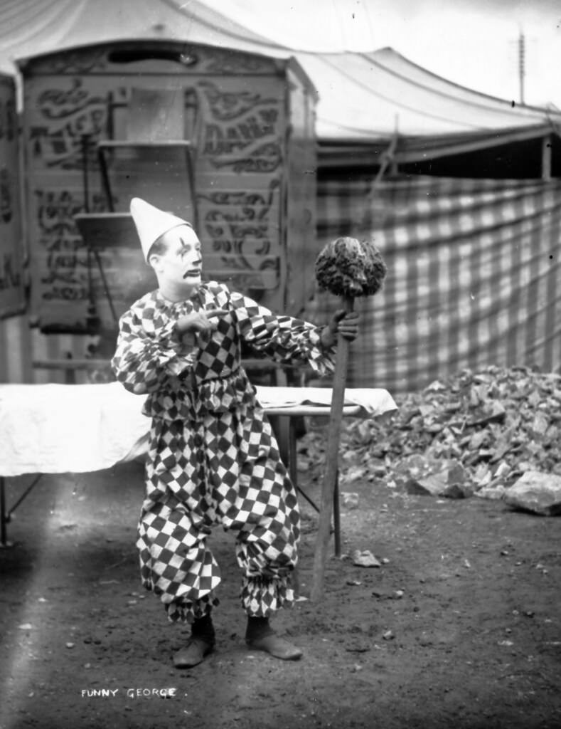 #27 Funny George’, the Clown of Duffy’s Circus, 1911.