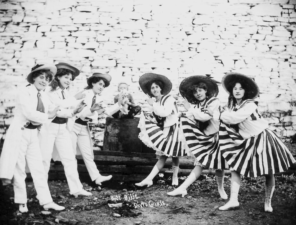 #2 The Dixie Girls of Buff Bill’s Circus, 1910.