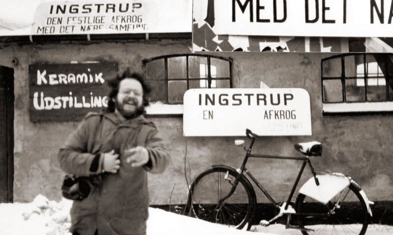 The text: “Ingstrup, the joyous outback with the closenit society” were replaced with the shorter verison “Ingstrup, an outback”, December 9, 1978