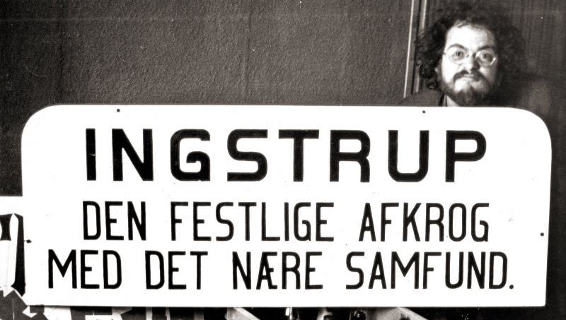 The text: “Ingstrup, the joyous outback with the closenit society” were replaced with the shorter verison “Ingstrup, an outback”, December 9, 1978