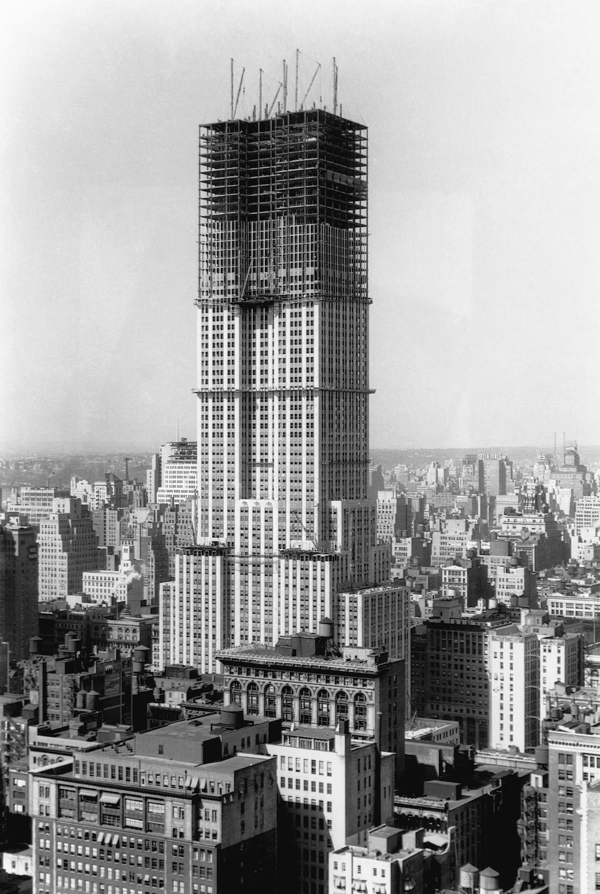 #1 Empire State Building under Construction.