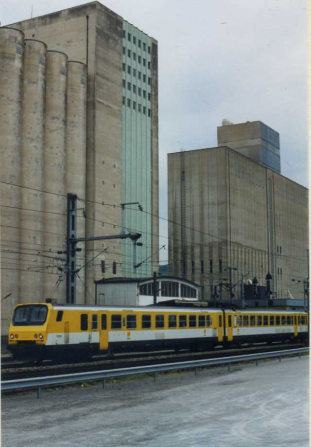 #17 SNCF electric multiple unit at Mersch, Luxembourg. May 1995