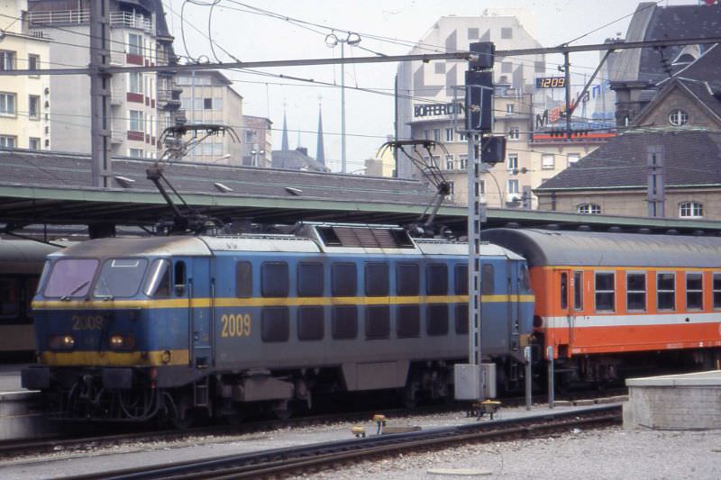 #18 SNCFB – NMBS 2009 electric ocomotive nr 2009, Luxembourg 1995