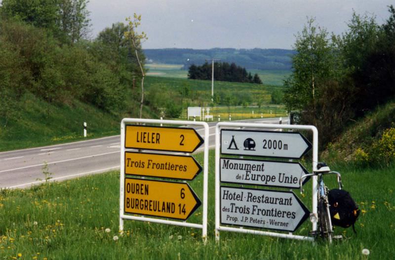 #22 The three frontiers. Where Belgium, Luxembourg and Germany meet. May 1955