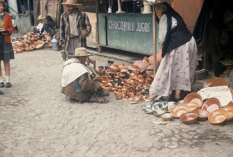 #29 Pots in market, Queretaro. December 1958