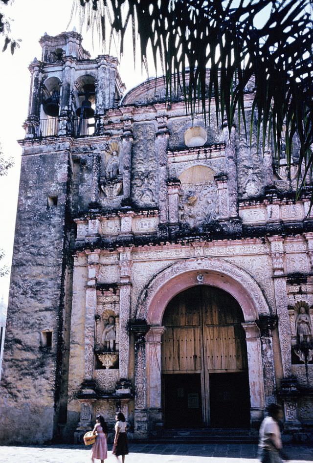 #2 Door and wall of Chapel of Third Order, Cuernavaca. December 1958
