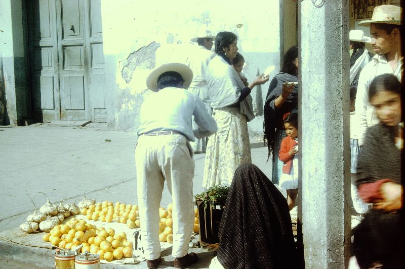 #13 Selling fruit on the street, Toluca. December 1959