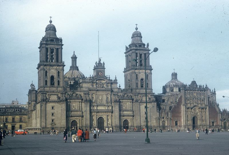 #8 Metropolitan Cathedral, Zocalo, Mexico City. December 1958