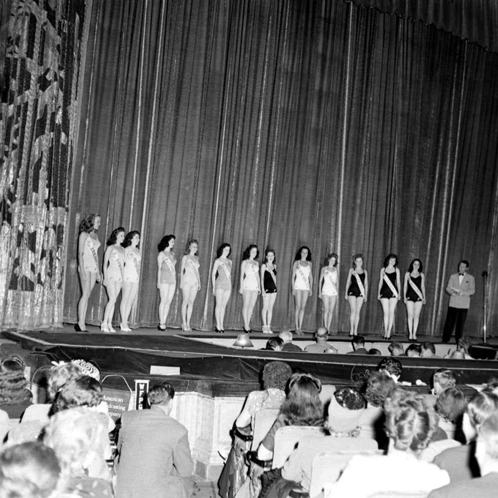 #14 Contestants in the Miss America pageant in Atlantic City, September 1945.