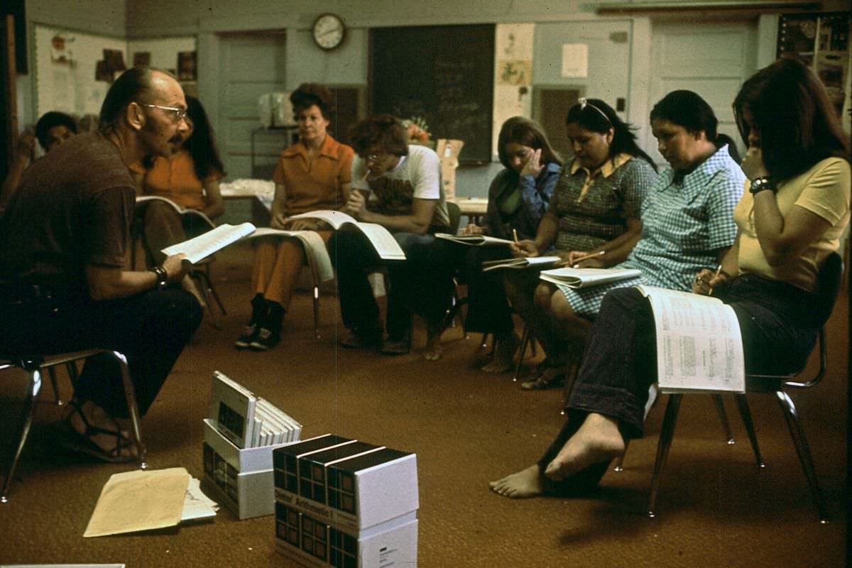 #8 Havasupai teachers receive training in reading and language instruction in the village of Supai, Arizona.