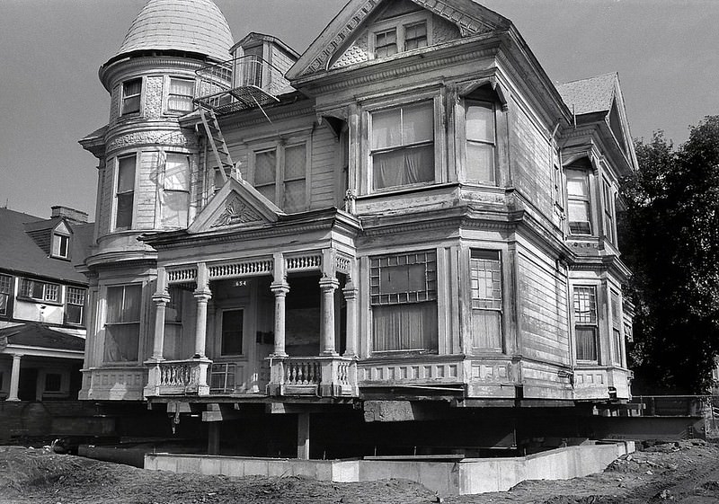 #7 The Remillard House, located in Preservation Park,Queen Anne victorian near 12th Street and Martin Luther King, Oakland, 1980s.