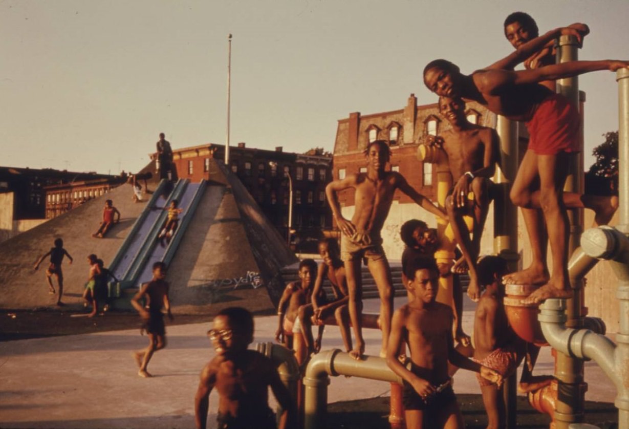 #9 July 4th Holiday at the Kosciusko Swimming Pool in Brooklyn’s Bedford-Stuyvesant District, July 1974.