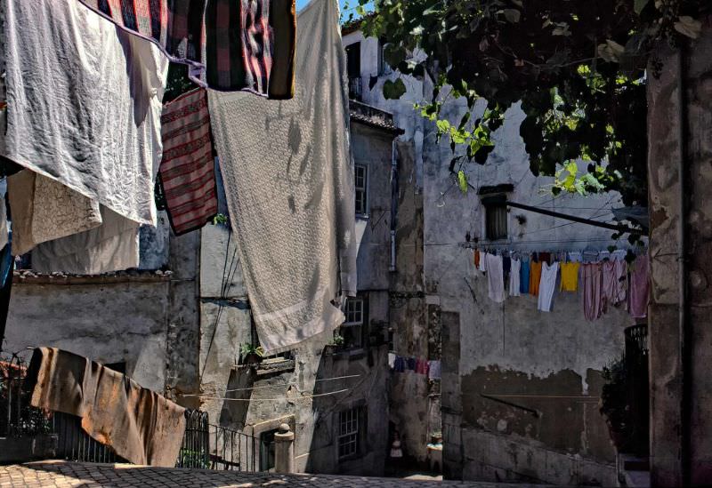 #32 Laundry day, Alfama, Lisbon, 1971