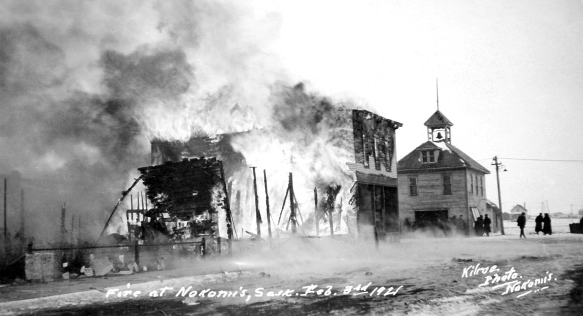 #22 Fire at Nokomis, Saskatchewan, February 3, 1921