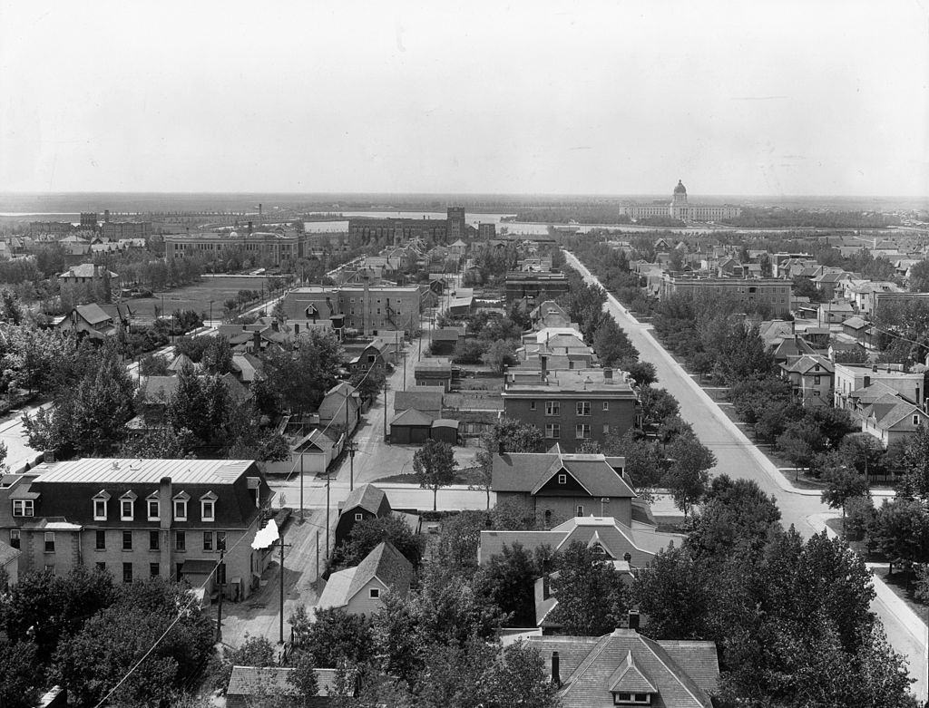 #14 Looking over the town of Regina in Saskatchewan, 1910s.