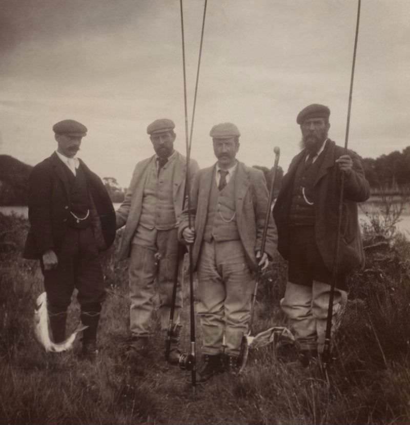 #42 Fishing party, possibly in the Ballindaroch area, c. 1905.