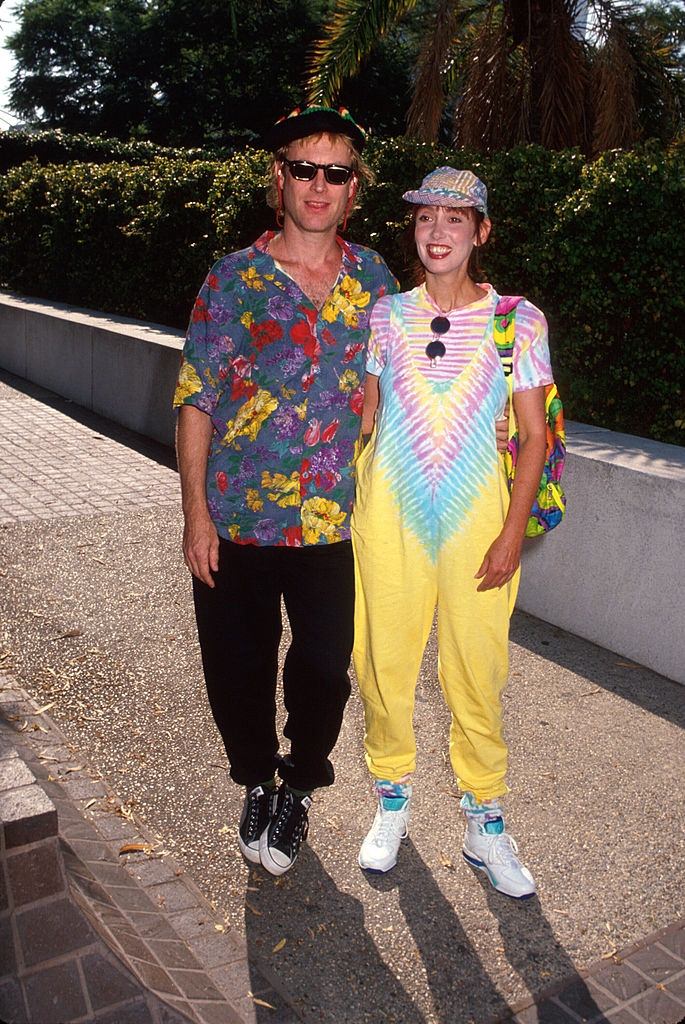 #28 Shelley Duvall with actor Dan Gilroy, 1988.
