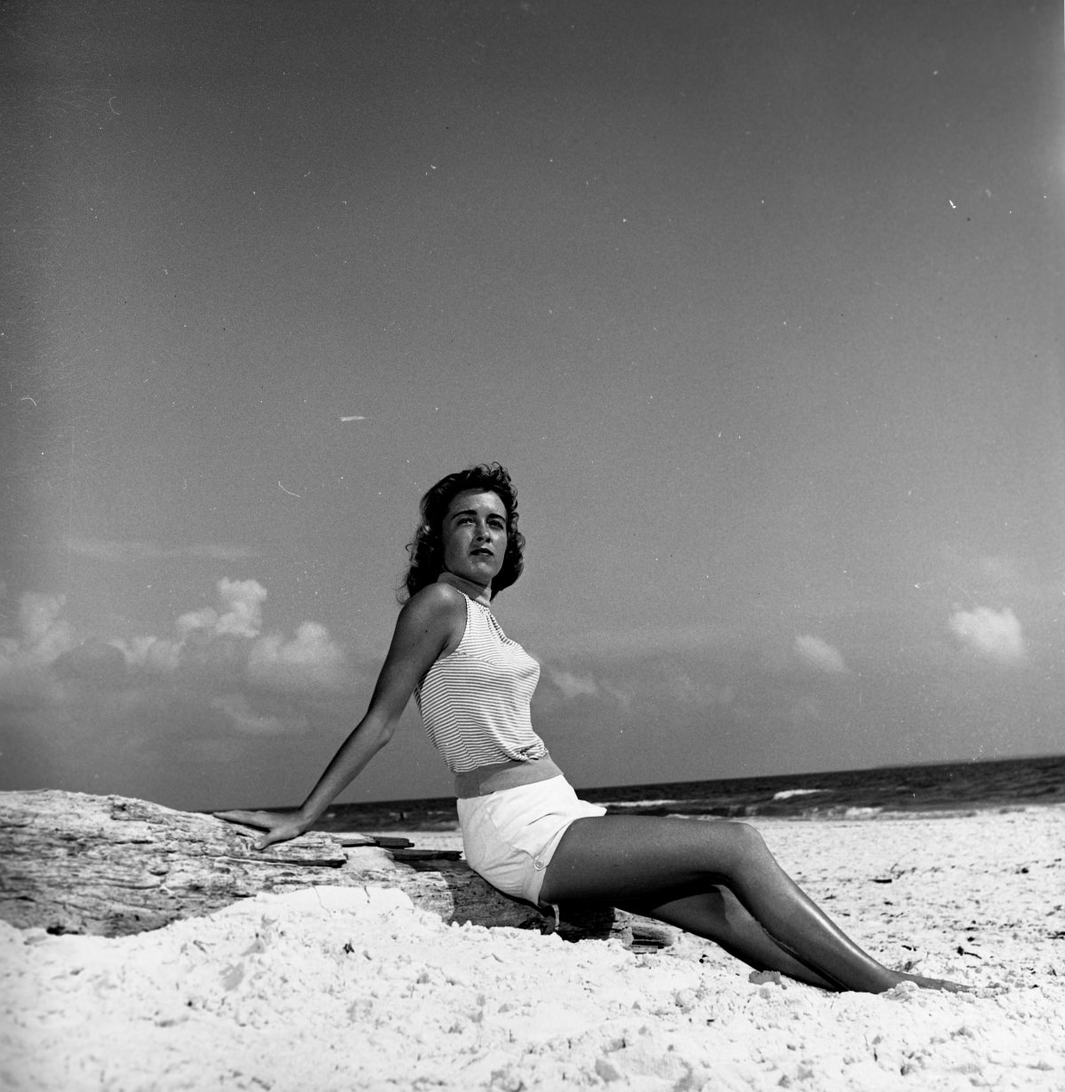 #6 Kay Cromartie modeling bathing suits, May 14, 1955-