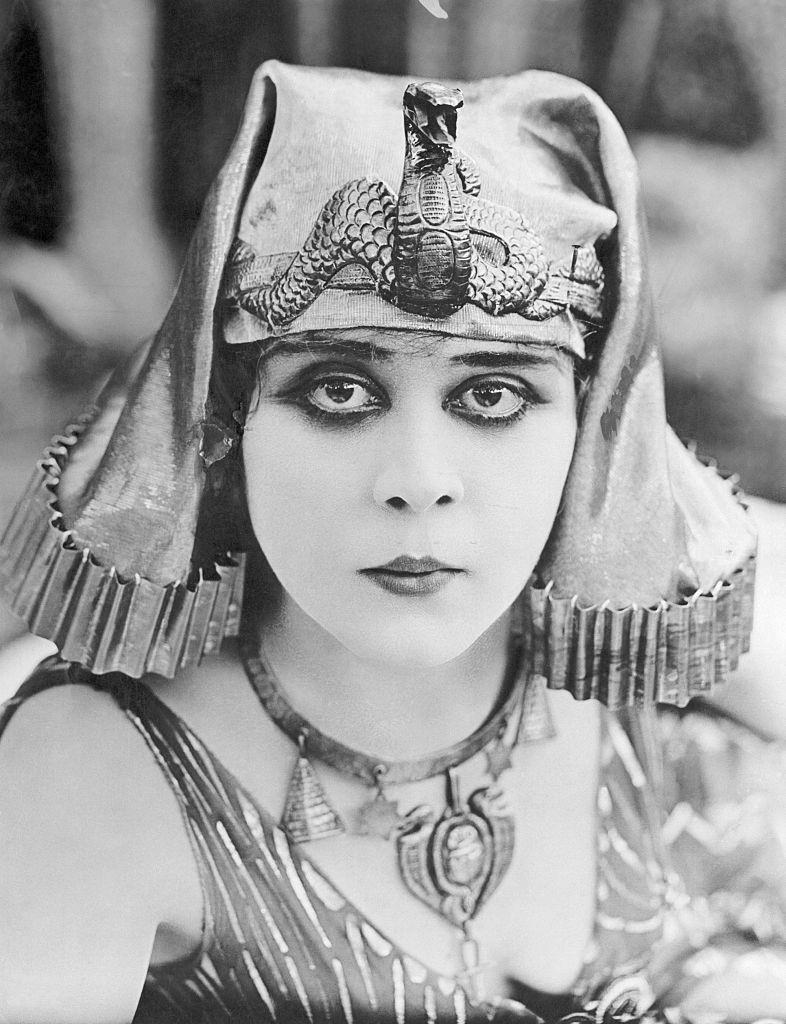 #2 Theda Bara in Costume for Cleopatra, 1910s.