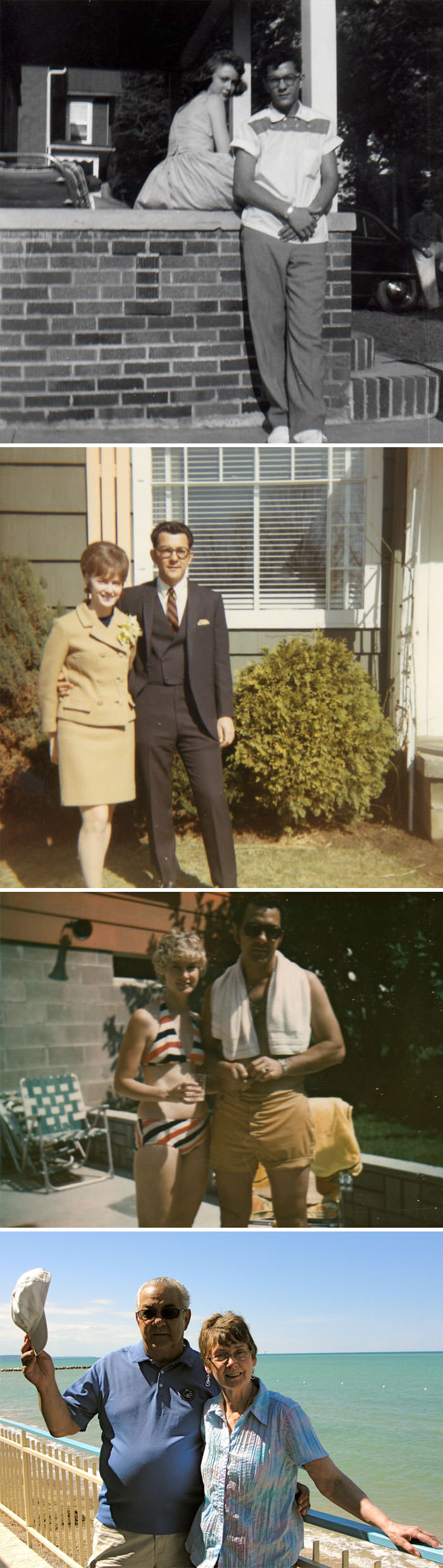 #29 A married couple in the 50s, 60s, 70s, and today