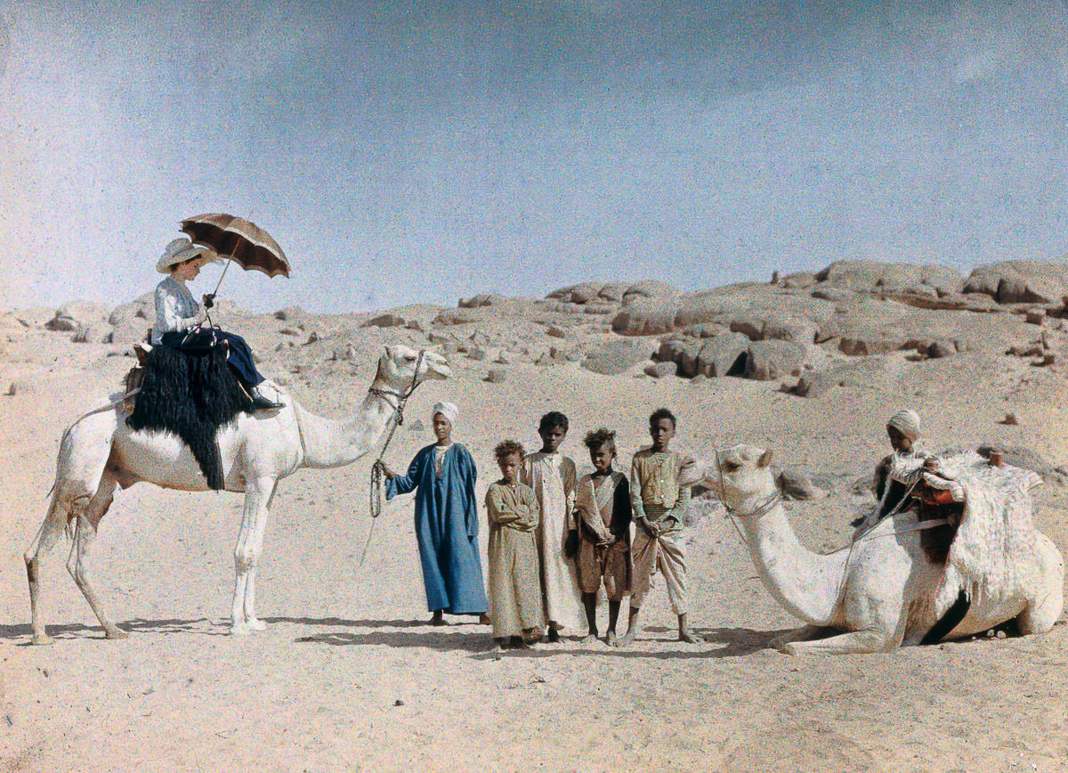 #1 Paneth’s wife Else on their honeymoon in Cairo. 1913