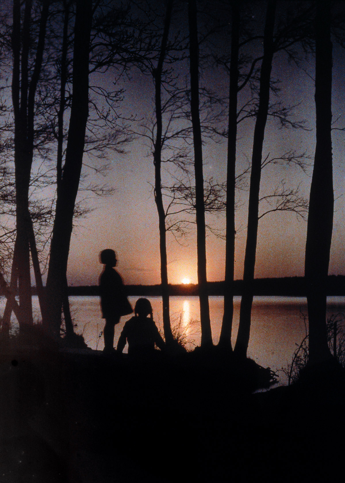 #37 Children at sunset.c. 1930