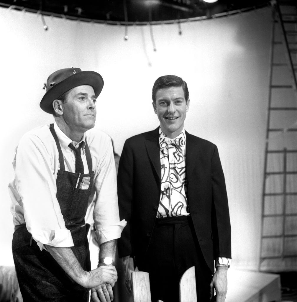 #12 Dick Van Dyke with Henry Fonda in the show ‘The Fabulous Fifties’, 1960.