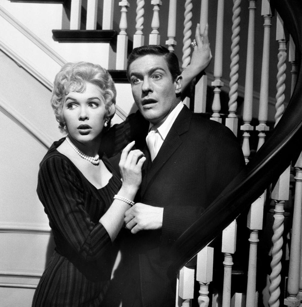 #15 Dick Van Dyke with Stella Stevens, 1961.