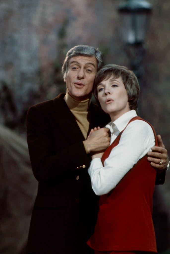 #34 Dick Van Dyke with Julie Andrews performing in the ABC tv movie ‘Julie and Dick at Covent Garden’.