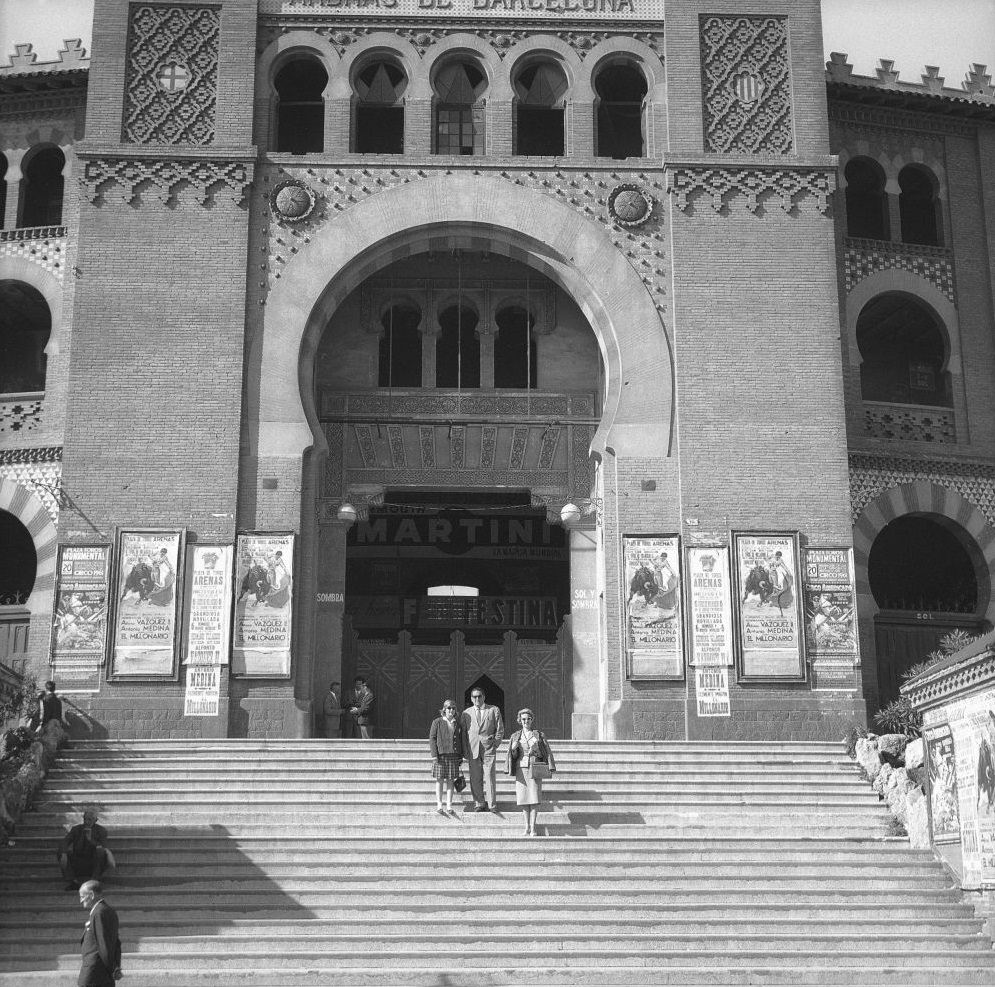 #47 Portal of bullfight arena La Monumental, Barcelona 1961