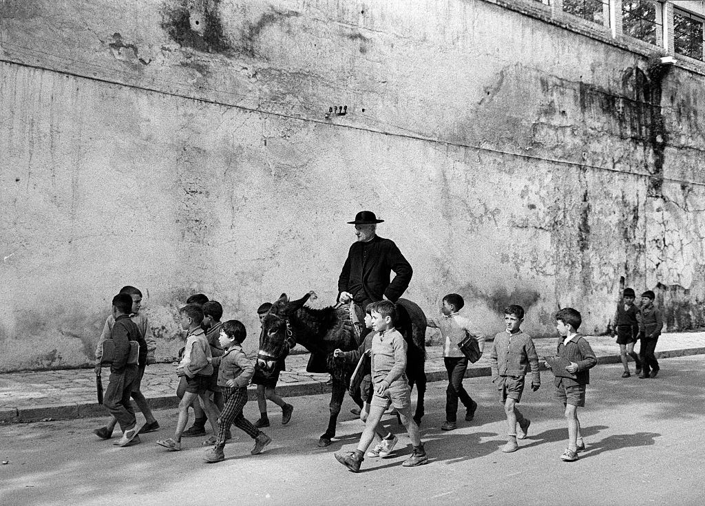 #63 A view of the roof of the Gaudi Apartment building in Barcelona, 1969.