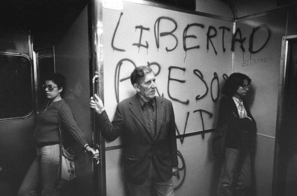 #16 Independence graffiti in the Barcelona metro, 1977.