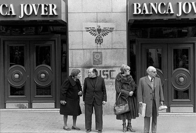#30 Two couples on Las Ramblas. Barcelona, 1979.