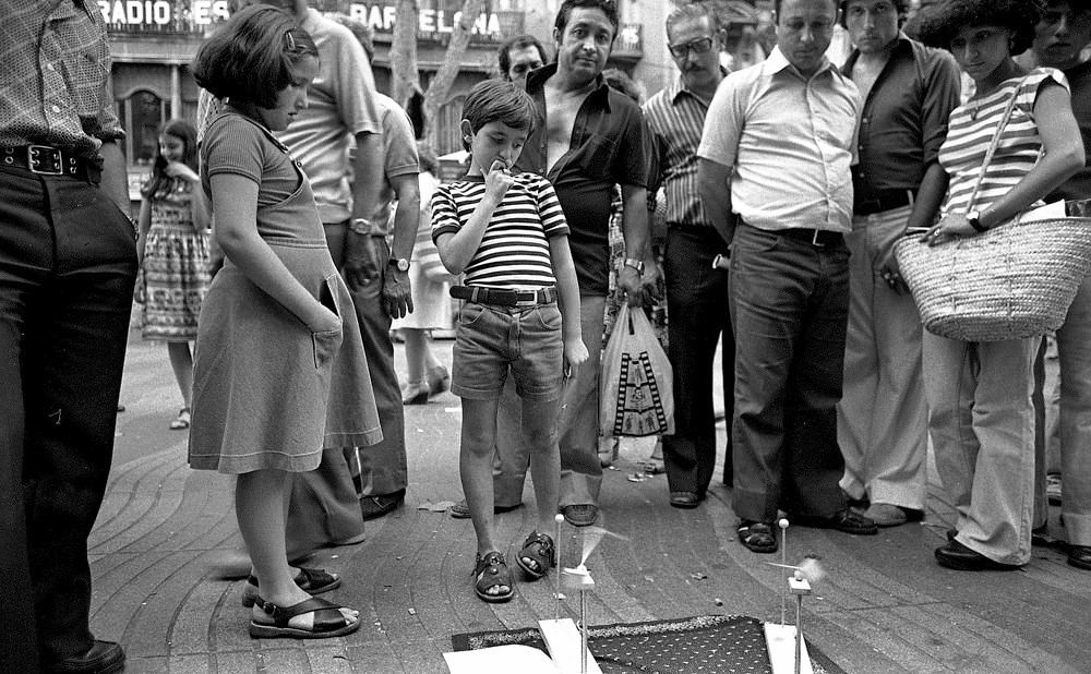 #35 Sellers in Rambles in Barcelona, 1979.