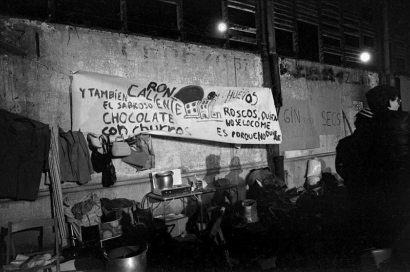 #53 A party at Born Market. Barcelona, nov. 1976