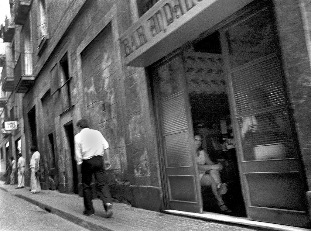 #55 At the “Barri Chino”. The Raval. Barcelona. 1976